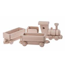 Wooden Train With Carriages Custom Colour Choice Wooden Etsy Wooden Toys Wooden Train Wooden Toy Train