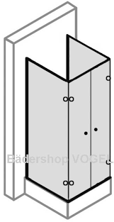 Eine duschkabine 100x80 ist eine mittelgroße rechteckige dusche die perfekt in größere badezimmer passt. Duschkabine In U Form 4 Teilig Mit Drehfaltturen Massanfertigung Duschabtrennung In U Form