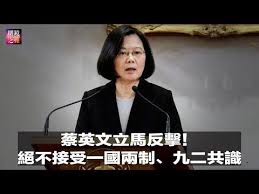 Image result for  蔡英文 不接受一國兩制