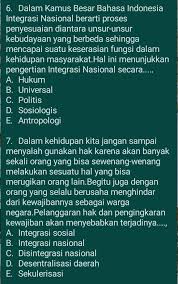 Bangsa yang utuh sebagai satu kesatuan yang. Pengertian Integrasi Sosial Brainly