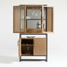 Lemoine Locking Lighted Bar Set Reviews Crate And Barrel In 2021 Bar Lighting Bar Set Crate And Barrel