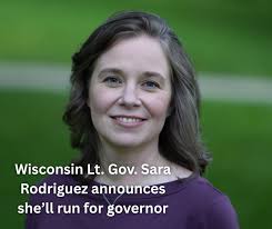 Rodriguez is the first Democrat to officially enter the 2026 race. Several  others are considering running after Gov. Tony Evers said Thursday he was  bowing out. STORY:  https://www.wsaw.com/2025/07/25/wisconsin-democratic-lt-gov-sara-rodriguez-announces  ...