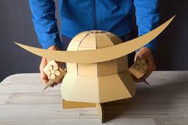 ダンボール 兜 作り方 簡単