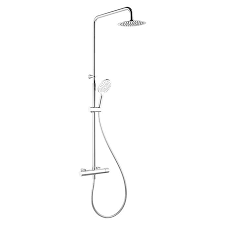 Camargue Uberkopfbrause Set Aquaducta Mit Thermostatarmatur Hohenverstellbar 78 111 5 Cm Verchromt 3731 Duschsys Duschsysteme Bauhaus Badausstattung