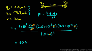 Physics 12 2 1b Coulomb S Law Simple Examples Youtube