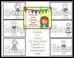 Hundreds of free printable coloring pages to print out and color! Facebook Fan Freebie Character Trait Coloring Pages Savvy School Counselor