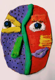 He was born as an artist. Upper Beeding Primary School On Twitter Clay Picasso Faces Painted And Ready To Be Varnished Year 5 6 Have Been Very Busy In Art Art Artiststudy Cubism Https T Co Fixuufqbgb