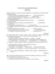 (primar monohidroxilic secundar h alcool monohidroxilic terţiar h 6. Test De Evaluare SemestrialÄƒx
