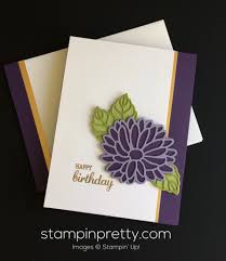 Diy Birthday Card For Mother Mary Stylish Stems Birthday Card Idea Hand Made Greeting Cards Stamping Up Cards Cards Handmade