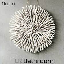 White Round Driftwood Wall Art 60cm Wall Decor Driftwood Wall Art Hanging Wall Art Wall Decor
