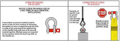 crosby shackle warning information lift it manufacturing