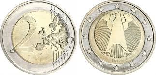 Wann war in deutschland die erste zeitumstellung, seit wann werden die uhren umgestellt? Bundesrepublik Deutschland 2 Euro Fehlpragung Deutschland 2 Euro Kursmunze 2017 F Adler Mit Strahlenkranz Prfr Pragefrisch Ma Shops
