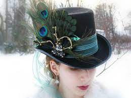 Mad Hatter Top Hat Steampunk Top Hat Steampunk Hat Mad Hatter Hats
