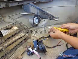 Proses kemaskan wiring ikut standard kilang. Tacra S Diy Garage Front Foglamp Installation