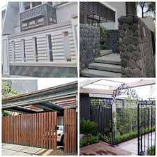 22 model pagar minimalis rumah modern 2019 terlengkap sumber : 19 Ide Pagar Batu Alam Pagar Rumah Rumah Minimalis