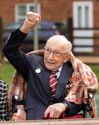 Do not deliver the meme caption via the title, the meme should not require the title to explain itself. Captain Tom Moore Celebrates 100th Birthday With New Title