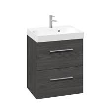 Fackelmann standard waschbecken unterschrank 50. Scanbad Multo Waschtisch Uno 50cm Mit 2 Schubladen Pine Grey Bad Elegant