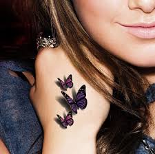 Oottati small cute fake waterproof women temporary tattoo 3d green purple butterfly (2 sheets) 3.5 out of 5 stars 24. 3d Green Purple Butterfly Tattoos Waterproof Hand Tattoo Sticker 3d Male Women Watermark Tattoo Paste Stickers Malaysia Sticker Casetattoo Sticker Aliexpress