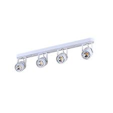 King Sha 28watts 4 Lights White Led Track Lighting Kit With Dimmable Led Bulbs Gu10 Warm White Cri82
