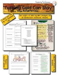 Nothing Gold Can Stay By Robert Frost Poetry Analysis Poetry Analysis Nothing Gold Can Stay Poetry Lessons