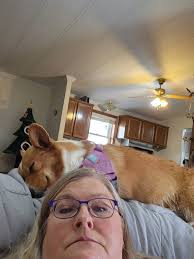 Millie has an upset tummy so she had to have her tushy washed and it was  exhausting.