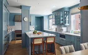 25 Charming Blue Kitchen Cabinet Ideas
