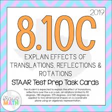 8 10c Transformations Staar Test Prep Teks Task Cards