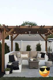 Ceylon Sofa With Cushion Ballard Designs Small Backyard Patio Backyard Patio Designs Backyard Patio