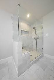Love This Extra Large White Marble Master Shower With Built In Seat And Frameless Glass Pig Ti Bathroom Remodel Cost Bathroom Remodel Shower Shower Remodel
