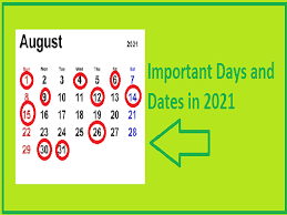 And, in november, all of that work precipitated into some exciting news: Important Days In August 2021 National And International