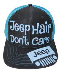 More Colors Custom Made Light Blue Glitter Jeep Hair Don T Care Dark Grey Turquoise Blue Snap Back Trucker Cap Order Now At Www Jeep Jeep Hair Trucker Cap