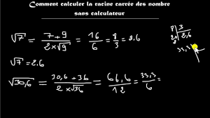 Comment Calculer Les Racines Carres Des Nombres Sans Calculateur Youtube