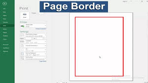 How can i get my border and retain my formatting, too? How To Add Page Border In Microsoft Excel 2017 Youtube