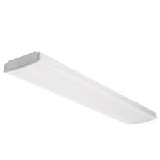 Lithonia Lighting 4 Ft 41 Watt White Integrated Led Low Profile Wraparound Flushmount Lbl4 The Home Depot