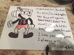 Check spelling or type a new query. Card My Little Brother Made Me For My 18th Birthday Cuphead