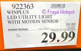 Costco Sale Winplus Motion Sensor Led Utility Light 29 99 Frugal Hotspot