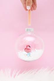Add to favorites flamingo and palm tree christmas beach ball ornament justbeachybyterri 5 out of 5 stars (44) $ 9.00. Diy Flamingo Snow Globe Ornament Club Crafted Unique Christmas Ornaments Flamingo Craft Flamingo Christmas