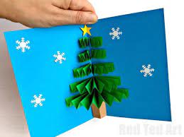 Tis the season….to make christmas cards! Diy Christmas Pop Up Card Red Ted Art Make Crafting With Kids Easy Fun Christmas Card Crafts Pop Up Christmas Cards Christmas Cards To Make