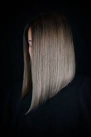 In particular, asymmetric bob hair models appear as short and long bob hair styles. Picture Of An Asymmetrical Long Bob On Straight Hair And Done In Mushroom Blond With A Slight Darker Root For A Modern Feel