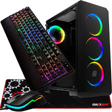 Deco Gear Mid Tower Pc Gaming Rgb Computer Case W Rgb Mechanical Keyboard And Wired Mouse Buydig Com