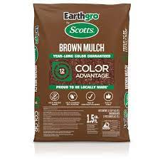Earthgro 1 5 Cu Ft Brown Mulch 88659180 The Home Depot Brown Mulch Mulch Wood Mulch