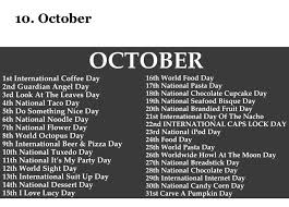 Pin By Brandy Weedman On Work Wall In 2020 October Holidays National Holiday Calendar Silly Holidays