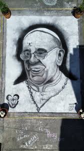 A chalk art Tribute to Pope Francis by St. William the Hermit Cathedral,  San Fernando City, La Union, Philippines Grazie, Prega per noi, Papa  Francesco! Chalkwork by: Dalikan Artists La Union