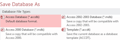 The file output.zip will contain a excel file, one for each table in the given. Convert Access 95 Or 97 Database To 2010 2013 2016 And 2019