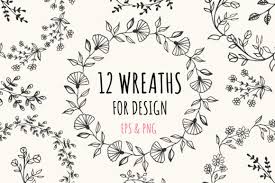 Download 12 Wreaths Eps Png Graphic By Anatartan Creative Fabrica SVG Cut Files