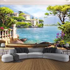Maybe you would like to learn more about one of these? Foto Wallpaper 3d Taman Pemandangan Danau Mural Living Room Tv Sofa Latar Belakang Dinding Lukisan Shopee Indonesia