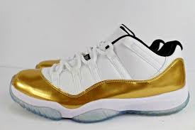 Black And Gold Retro 11 Nike Air Jordan Retro Xi 11 Low Closing Ceremony White Metallic Gold Black 410016443744 Ebay With Images Nike Air Jordan Retro Air Jordans Jordan Retro Xi
