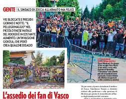 Video meno recenti valentino rossi. I Fan Di Vasco Invadono Zocca Di Barbara Corradi Pressreader