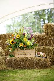 Bales of straw make great bases and mix well with fall produce and vintage pieces. 30 Ways To Use Hay Bales At Your Country Wedding Deer Pearl Flowers