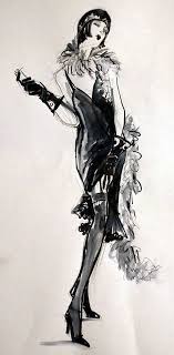 20 S Flapper Girl Photo And Artwork The Drawing Club Flapper Girl Art Girl Drawing Sketches Flapper Illustration